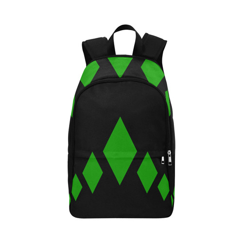 Black Background Rhombuses Cut Fabric Backpack for Adult (Model 1659)