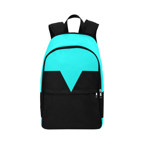 Black Background Rectangle Triangle Cut Fabric Backpack for Adult (Model 1659)