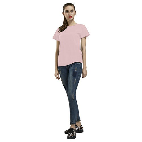 Blushing Bride All Over Print T-Shirt for Women (USA Size) (Model T40)