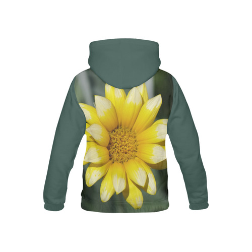 Yellow Flower, floral photo All Over Print Hoodie for Kid (USA Size) (Model H13)