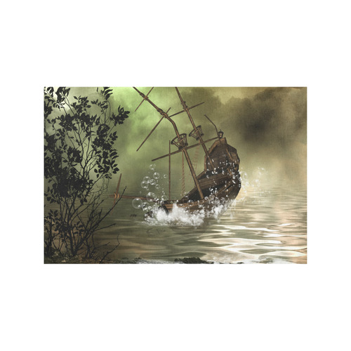 Ship wreck in the night Placemat 12’’ x 18’’ (Set of 6)