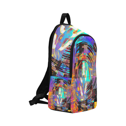 Abstract Art The Way Of Lizard multicolored Fabric Backpack for Adult (Model 1659)