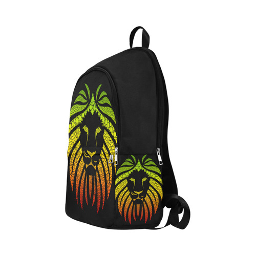 Rastafari Lion Dots green yellow red Fabric Backpack for Adult (Model 1659)