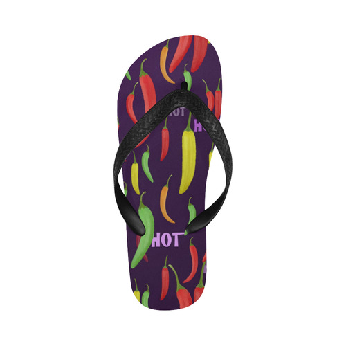 Hot peppar, chili Flip Flops for Men/Women (Model 040)