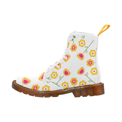 SPRING EDITION : Martin boots yellow white Martin Boots For Women Model 1203H