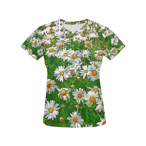 Floral ArtStudio 36A by JamColors All Over Print T-Shirt for Women (USA Size) (Model T40)