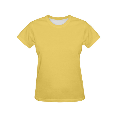 Primrose Yellow All Over Print T-Shirt for Women (USA Size) (Model T40)