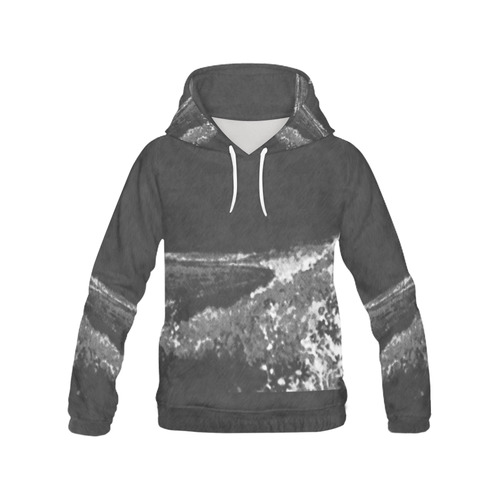 Beach Chalkboard All Over Print Hoodie for Women (USA Size) (Model H13)