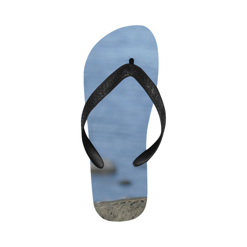 Tranquility - Stone on Stone photo Flip Flops for Men/Women (Model 040)