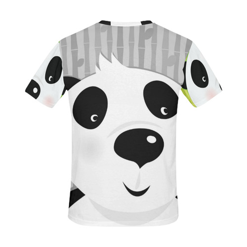 Panda happy Designers t-shirt / FULL PRINTED All Over Print T-Shirt for Men (USA Size) (Model T40)