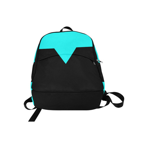 Black Background Rectangle Triangle Cut Fabric Backpack for Adult (Model 1659)