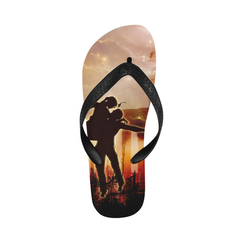 Dancing in the night Flip Flops for Men/Women (Model 040)