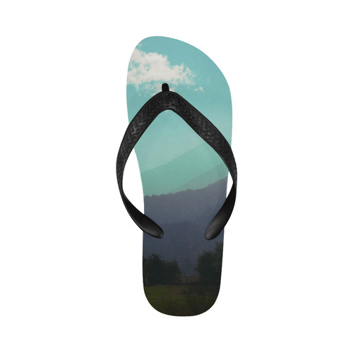 Deep Layers, photo Flip Flops for Men/Women (Model 040)