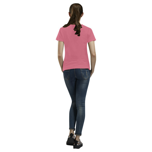 Bubblegum All Over Print T-Shirt for Women (USA Size) (Model T40)