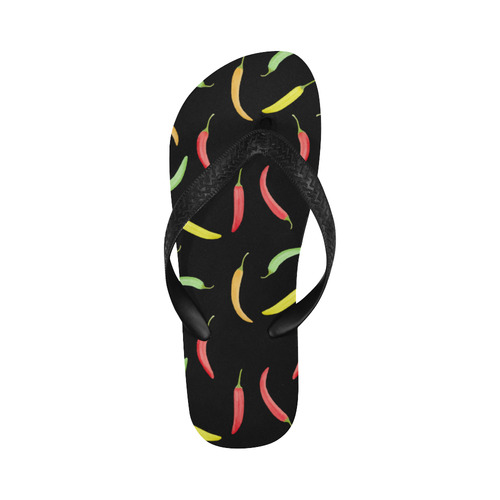 Chili Peppar, food Flip Flops for Men/Women (Model 040)