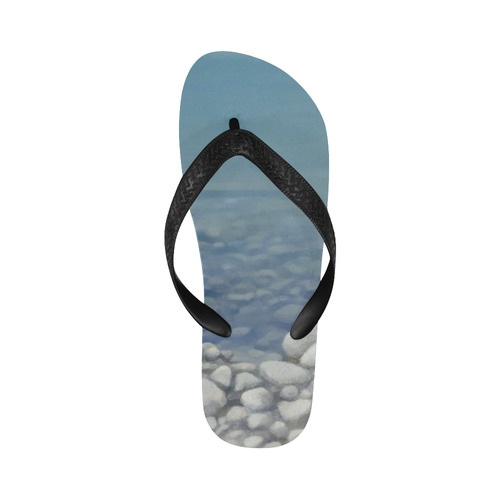 Swimming Duck, watercolor bird Flip Flops for Men/Women (Model 040)