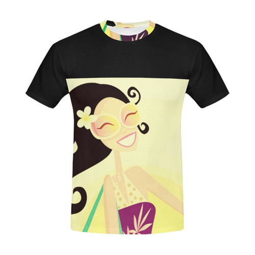 Designers t-shirt : Model girl All Over Print T-Shirt for Men (USA Size) (Model T40)