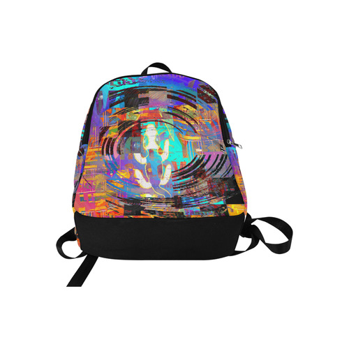 Abstract Art The Way Of Lizard multicolored Fabric Backpack for Adult (Model 1659)