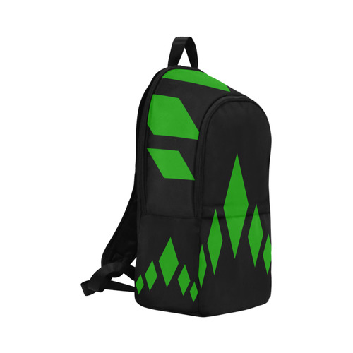 Black Background Rhombuses Cut Fabric Backpack for Adult (Model 1659)