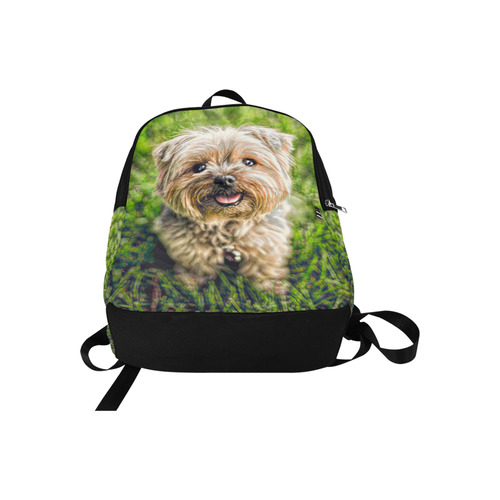 Photography - PRETTY LITTLE DOG Fabric Backpack for Adult (Model 1659)