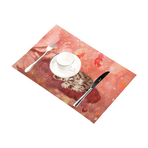 Sweet little sleeping kitten Placemat 12’’ x 18’’ (Set of 4)