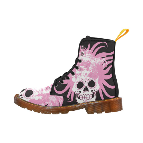 hippie skull D by JamColors Martin Boots For Women Model 1203H