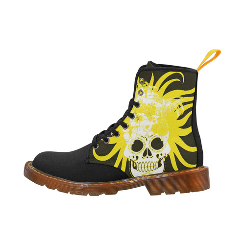 hippie skull G by JamColors Martin Boots For Women Model 1203H
