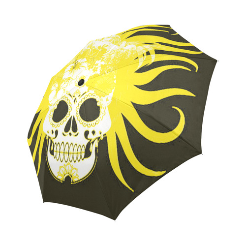 hippie skull G by JamColors Auto-Foldable Umbrella (Model U04)