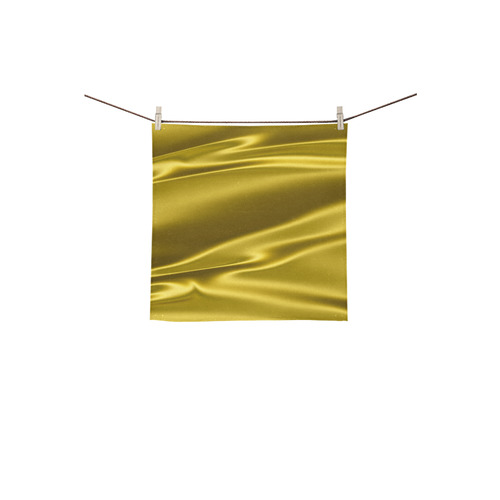 Gold satin 3D texture Square Towel 13“x13”