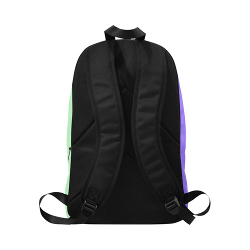 Only two Colors: Light Violet Mint Fabric Backpack for Adult (Model 1659)