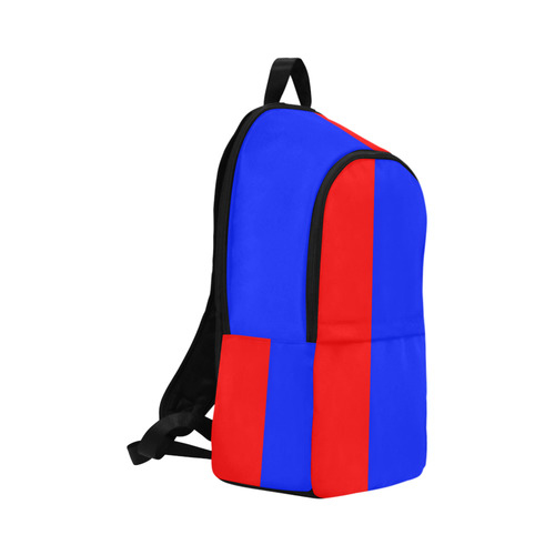 Only two Colors: Fire Red - Royal Blue Fabric Backpack for Adult (Model 1659)