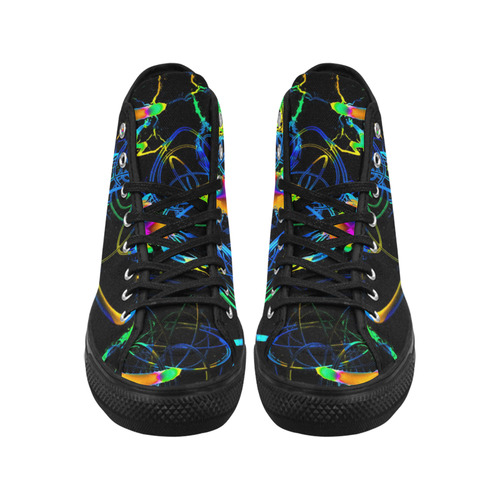 abstract neon fun 11 by JamColors Vancouver H Women's Canvas Shoes (1013-1)