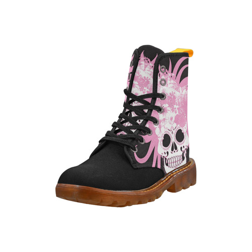 hippie skull D by JamColors Martin Boots For Women Model 1203H