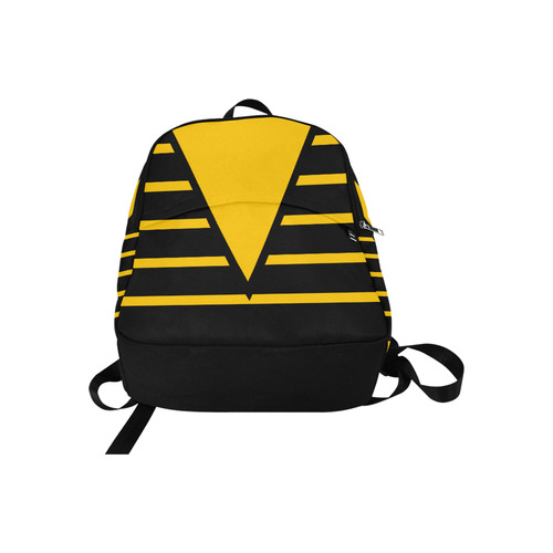 Modern Art Black Stripes Big Triangle Cut Fabric Backpack for Adult (Model 1659)