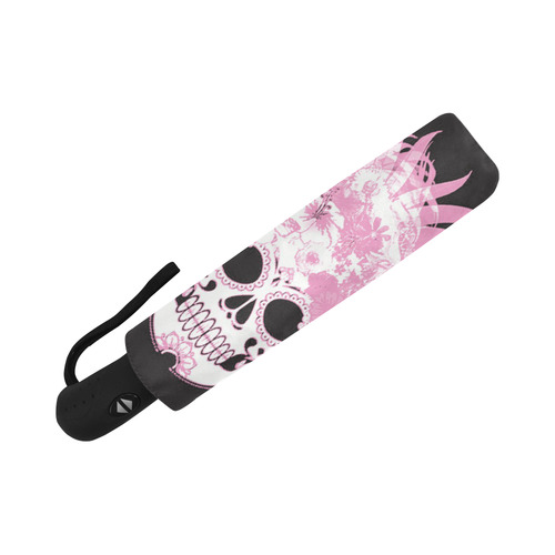 hippie skull D by JamColors Auto-Foldable Umbrella (Model U04)