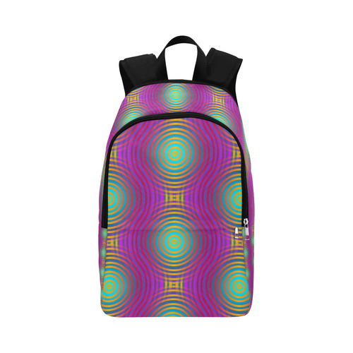 NEON colored TARGET STRIPES pattern Fabric Backpack for Adult (Model 1659)