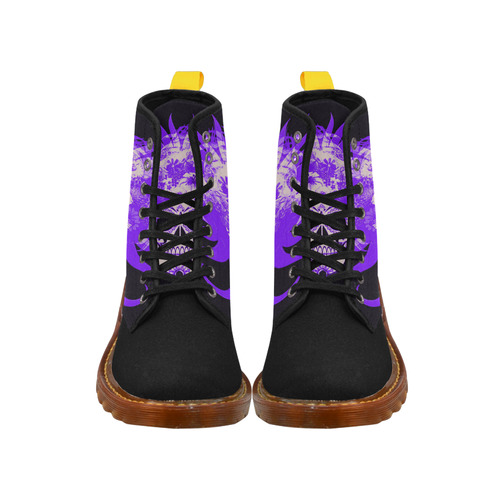 hippie skull B by JamColors Martin Boots For Women Model 1203H