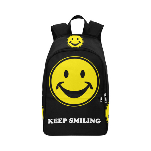 Funny yellow SMILEY for happy people Fabric Backpack for Adult (Model 1659)