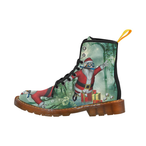 Christmas, Santa Claus underwater Martin Boots For Women Model 1203H