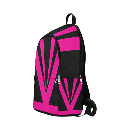 Modern Art Black Triangles Rays Stripes Fabric Backpack for Adult (Model 1659)