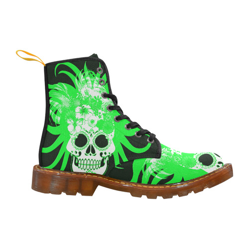 hippie skull E by JamColors Martin Boots For Women Model 1203H