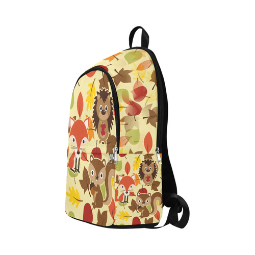 Autumn flat LEAVES Pattern Fabric Backpack for Adult (Model 1659)