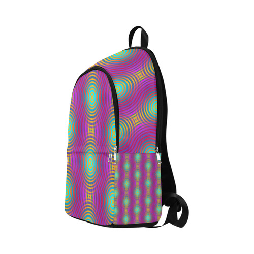 NEON colored TARGET STRIPES pattern Fabric Backpack for Adult (Model 1659)