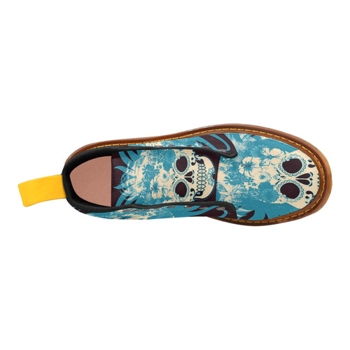 hippie skull C by JamColors Martin Boots For Women Model 1203H