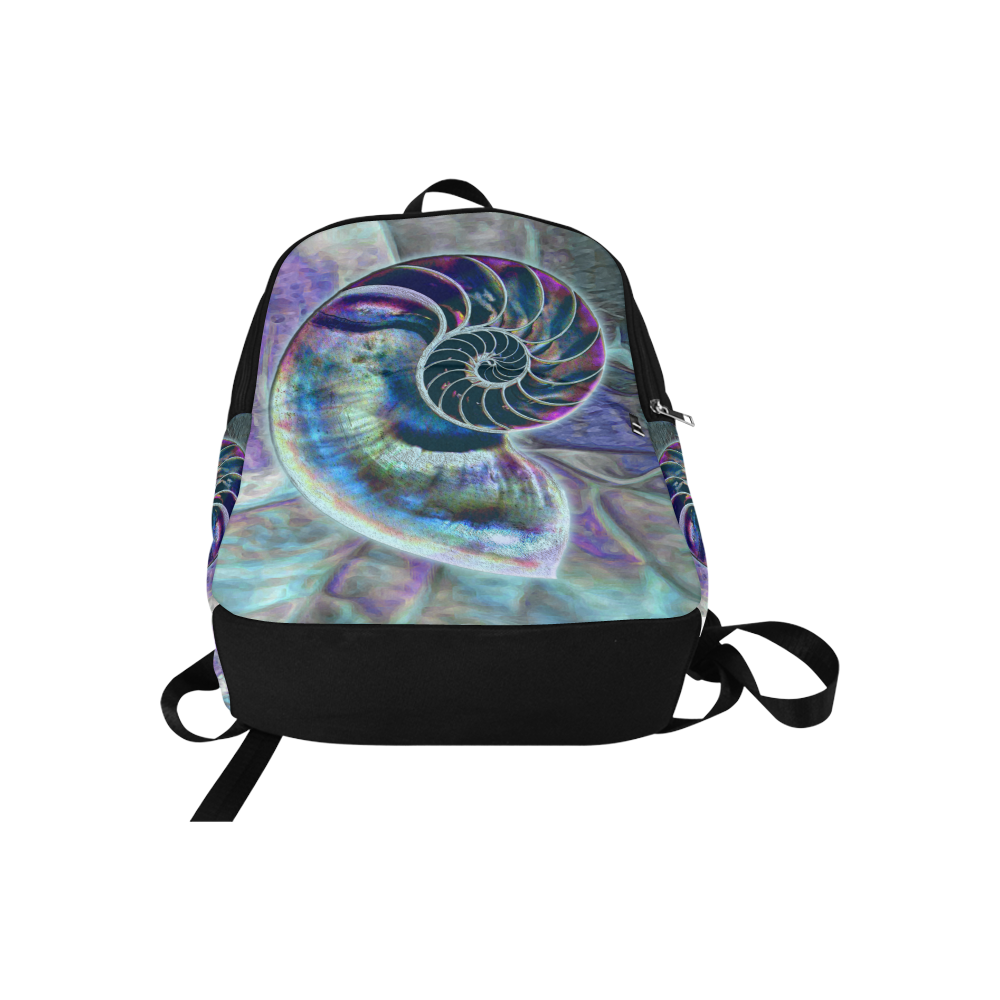 Wonderful Iridescent SHELL SNAIL Fabric Backpack for Adult (Model 1659