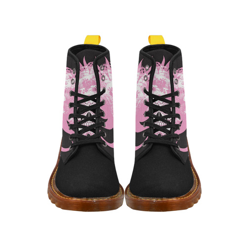 hippie skull D by JamColors Martin Boots For Women Model 1203H