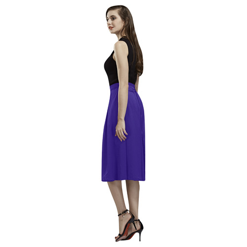 Ladies luxury long Skirt : Purple edition Aoede Crepe Skirt (Model D16)