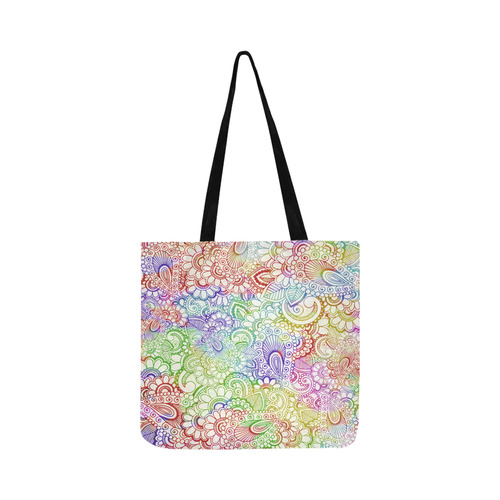 India Paisley Pattern - light watercolor grunge Reusable Shopping Bag Model 1660 (Two sides)