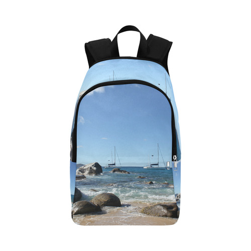 Sailing Boats at Virgin Gorda BVI Fabric Backpack for Adult (Model 1659)