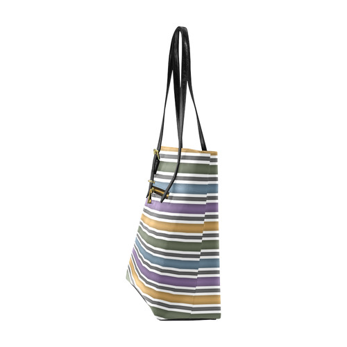 Stripe Euramerican Tote Bag/Small (Model 1655)